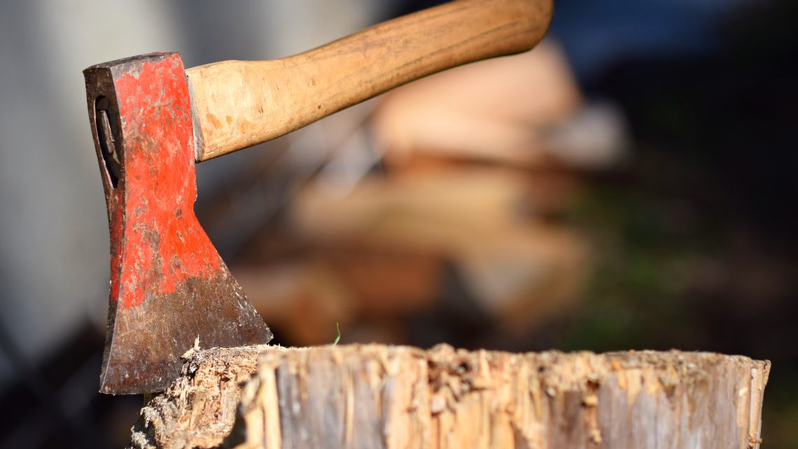 Kraków axe throwing – siekiera rzucona w kawałek drewna